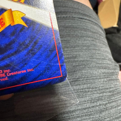 Nintendo Gyarados Pokémon card from Japanese vintage collection with Spiral holo, in good condition