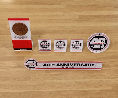 Casio G-Shock 40th Anniversary Display Sign 6-Piece Set Not for Sale — Japan Import