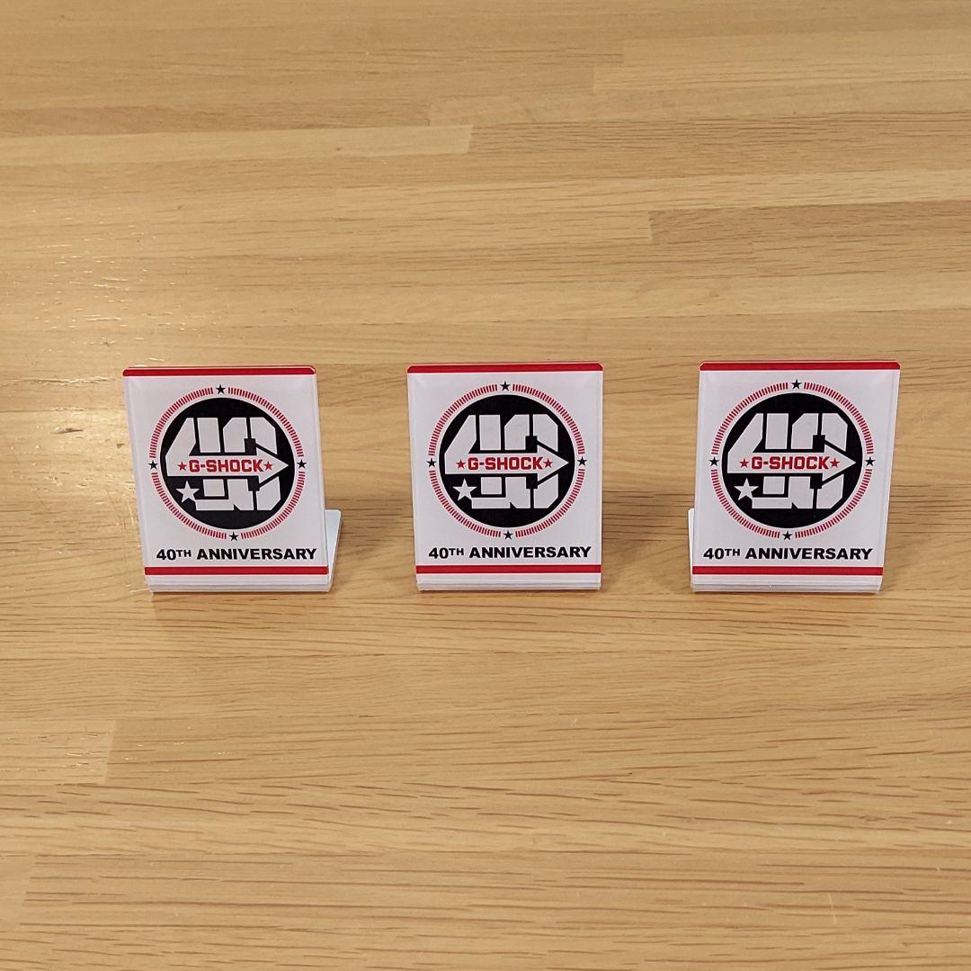 Casio G-Shock 40th Anniversary Display Sign 6-Piece Set Not for Sale — Japan Import