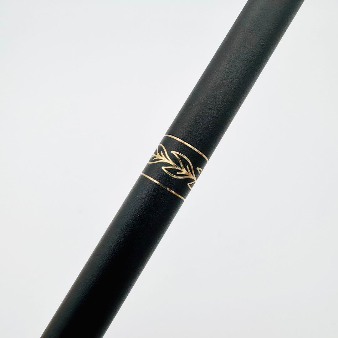 Cross Classic Black Ballpoint Pen USA Made Leaf Pattern Blue Ink