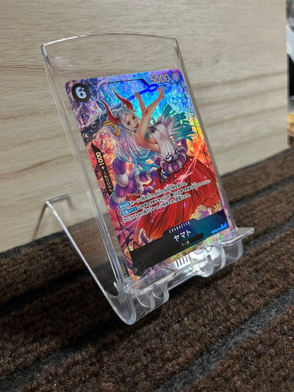 One Piece Yamato SR Parallel OP16-098 Decision Time Japanese trading card in protective sleeve