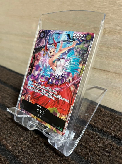 One Piece Yamato SR Parallel OP16-098 Decision Time Japanese trading card in protective sleeve