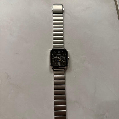 Casio MTP-M305 Square Watch with Moon Phase and Multi-Function Quartz Movement - Japan Import