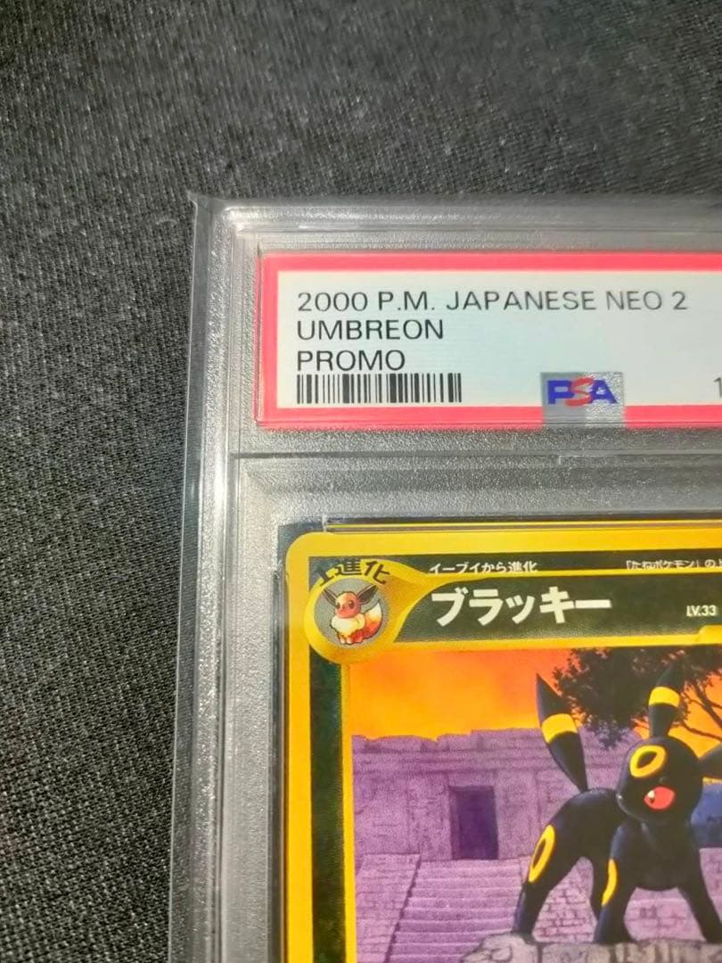 Japanese Pikachu card Premium File 2 graded PSA 9 in protective case