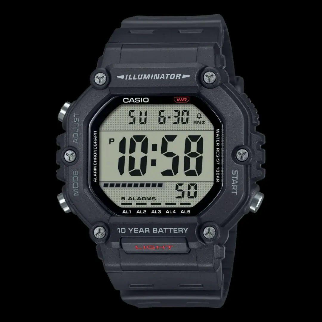 Casio Series AE-1600H Model Digital Watch Set of 2 plus Big Digital Timer — Japan Import