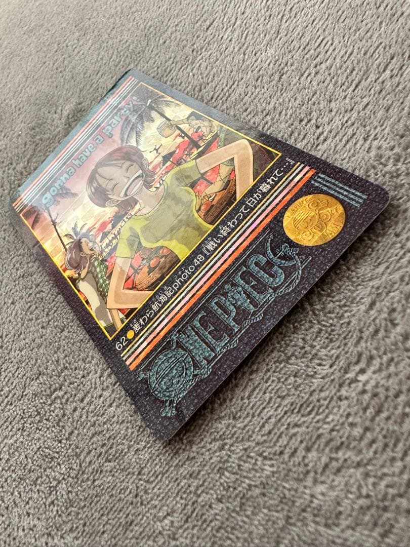 One Piece Carddass Visual Adventure 62 Battle Ends as Sun Sets trading card from Japan