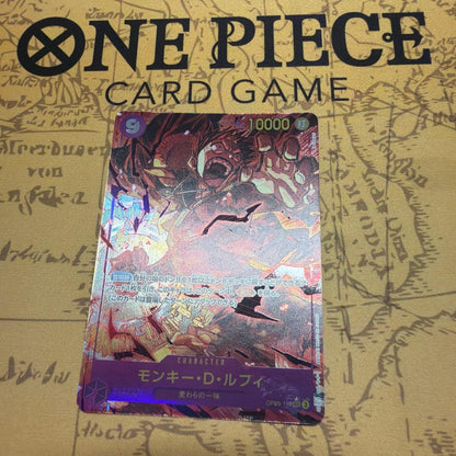 One Piece Monkey D. Luffy OP09-119 Secret Parallel trading card Japanese language gameplay use