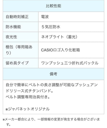 Casio LIWM610TSE-1A2JF Solar Radio Watch with Titanium and Sapphire Glass — Japan Import