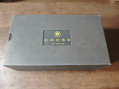 Cross Classic Century Gold Ballpoint Pen with Leather Case — Japan Import