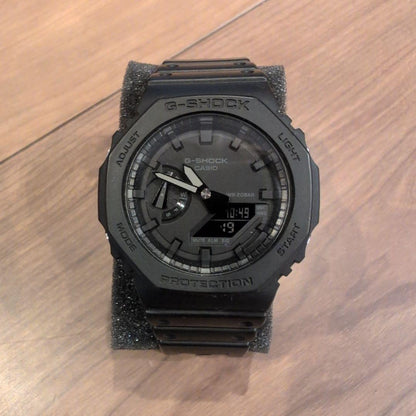 Casio G-Shock 5611JA All Black Square Watch with Octagonal Bezel — Japan Import