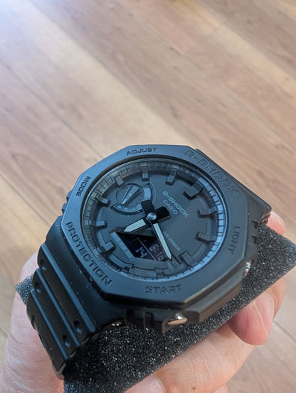 Casio G-Shock 5611JA All Black Square Watch with Octagonal Bezel — Japan Import