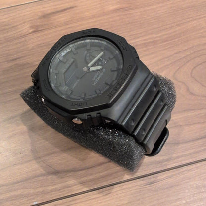Casio G-Shock 5611JA All Black Square Watch with Octagonal Bezel — Japan Import