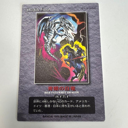 Bandai Duel Scene Collection No.08 Blue-Eyes White Dragon Jumbo Card in good condition