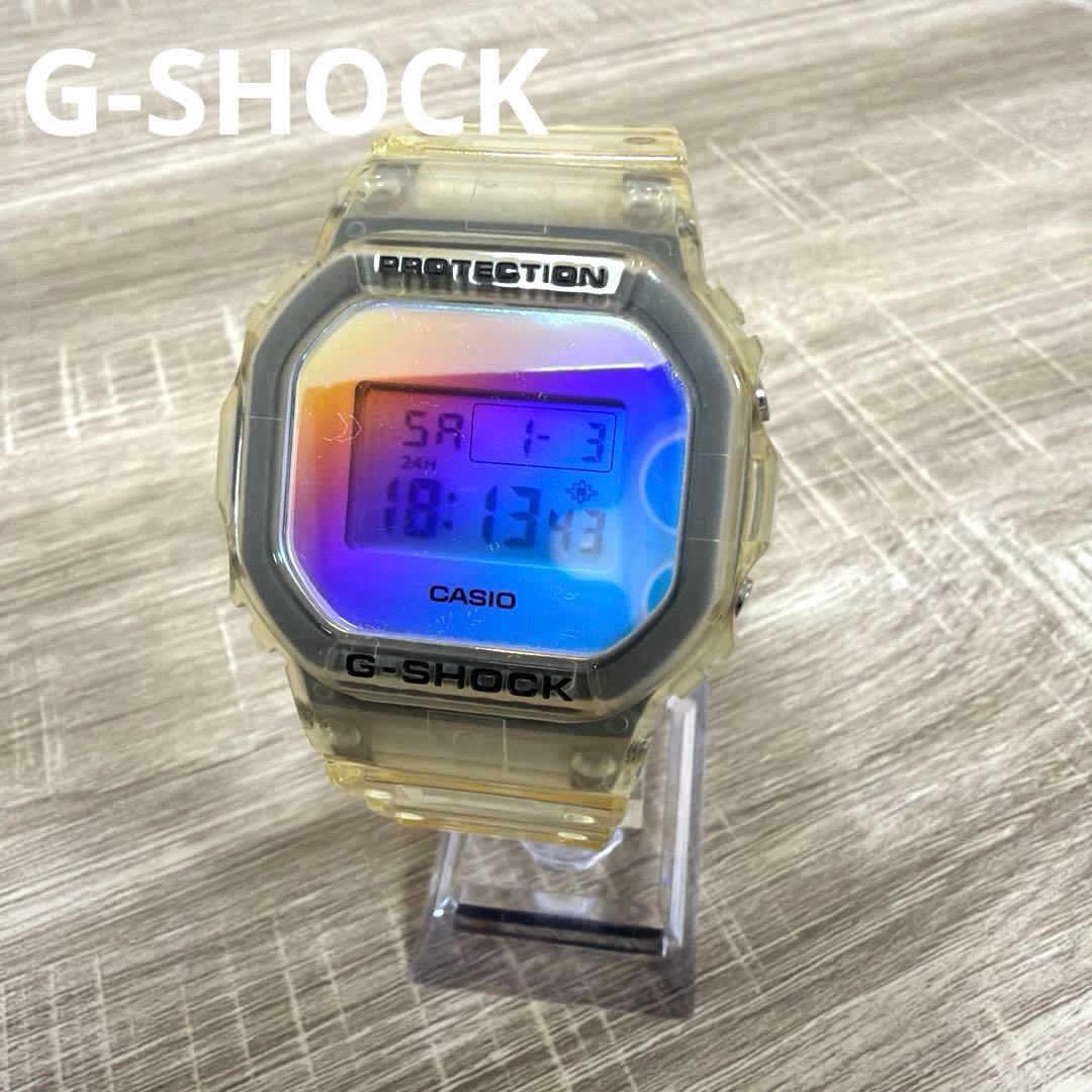 Casio G-Shock DW-5600SRS-7JF Skeleton Rainbow Vapor Deposition Digital Watch — Japan Import
