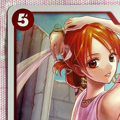 Bandai One Piece Heroines Edition Nami R EB03-006 red attribute collectible card from Japan