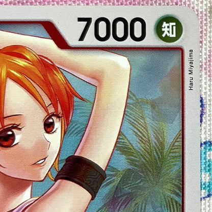Bandai One Piece Heroines Edition Nami R EB03-006 red attribute collectible card from Japan