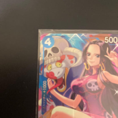 One Piece Card Game Boa Hancock SR Parallel Japanese trading card with vibrant artwork