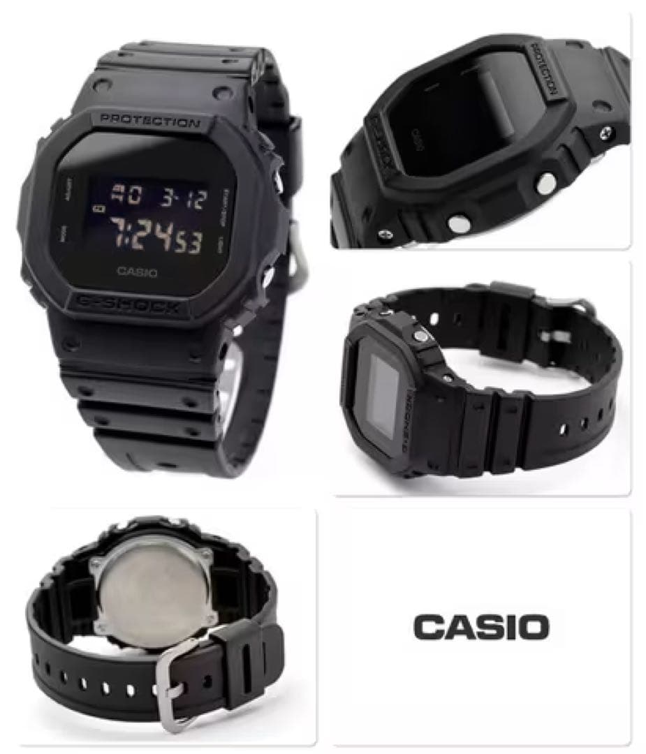 Casio G-Shock All-Black Watch — Genuine Japan Import
