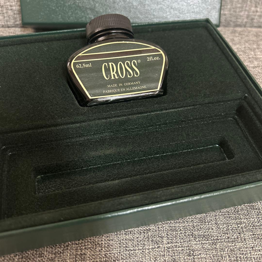 Cross Townsent Fountain Pen Gift Green Ink Bottle Gold