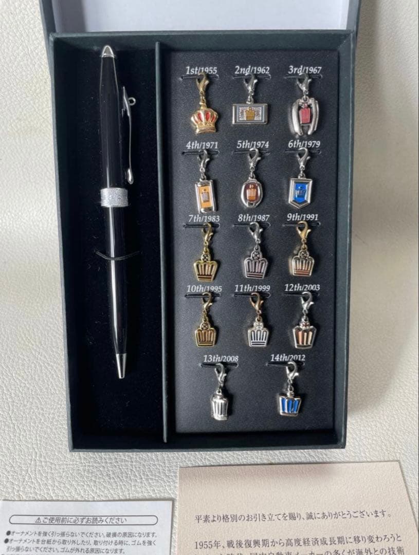 Toyota Crown Cross Ballpoint Pen Ornament Collection 14 Historic Ornaments — Japan Import