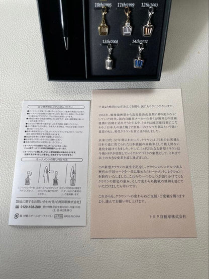 Toyota Crown Cross Ballpoint Pen Ornament Collection 14 Historic Ornaments — Japan Import