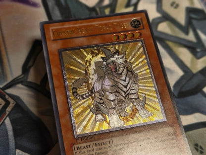 Mikageishi Yu-Gi-Oh Relic Beast Topaz Tiger English Relief Card FOTB-EN004 1st Edition Japan Import