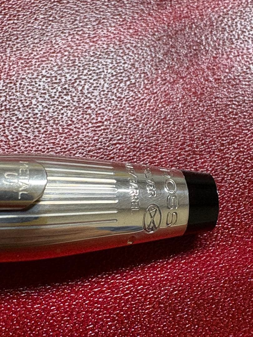 Silver Cross Century 2 sterling silver ballpoint pen with medium black refill, Japan import