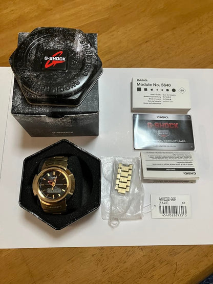 Casio G-Shock AWM500GD Quartz Watch Gold and Black 20 ATM Japan Import