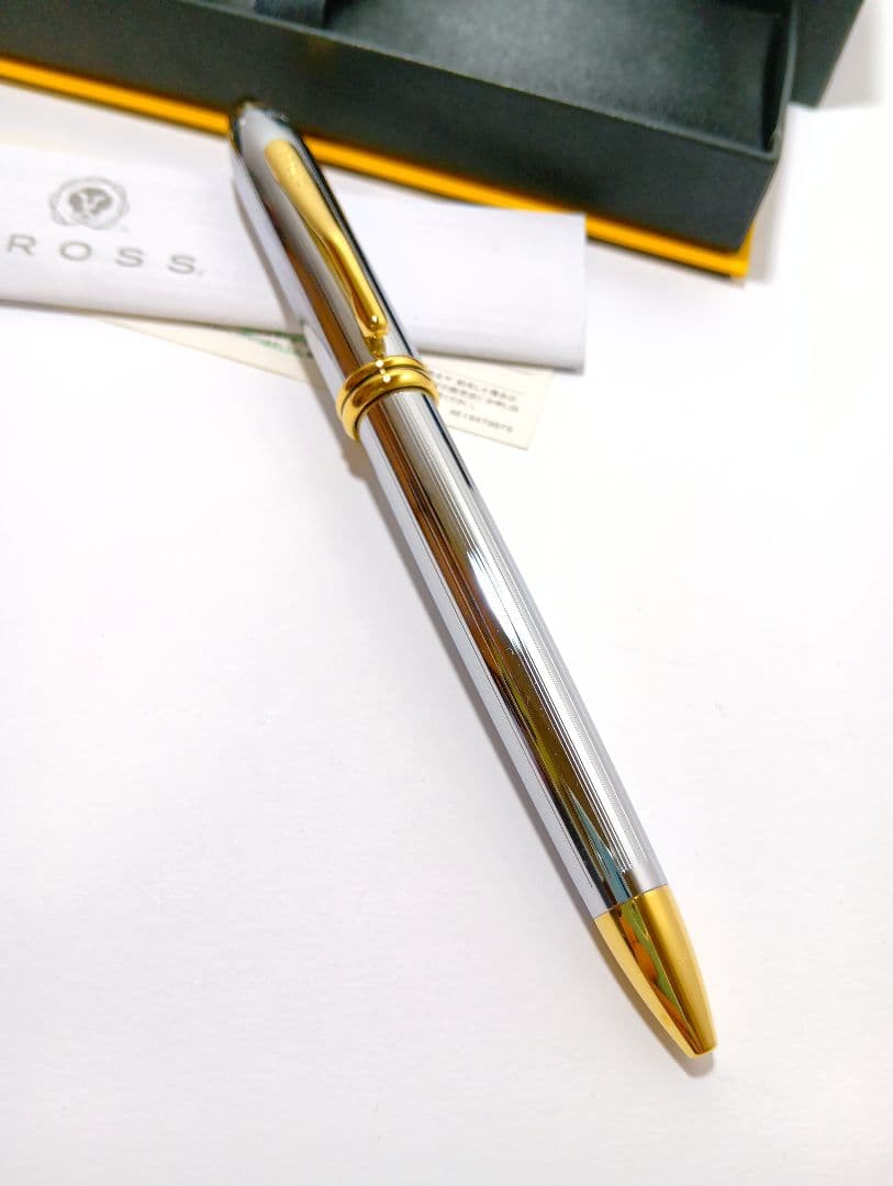 Cross Ballpoint Pen Townsend Medalist Silver Gold