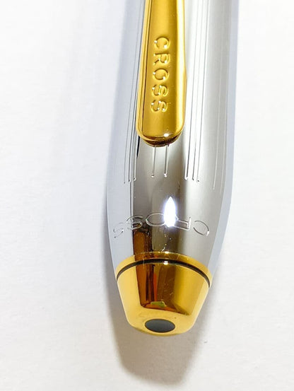 Cross Ballpoint Pen Townsend Medalist Silver Gold