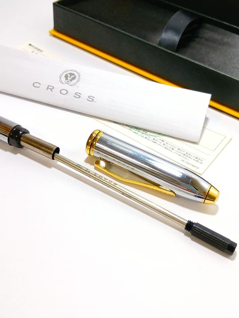 Cross Ballpoint Pen Townsend Medalist Silver Gold