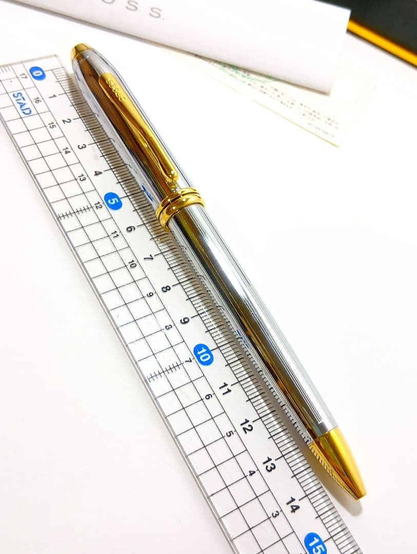 Cross Ballpoint Pen Townsend Medalist Silver Gold