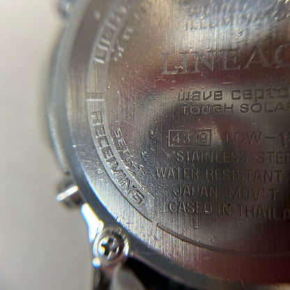Casio Lineage Wave Ceptor Solar Watch Series LCW-100 in Silver