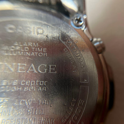 Casio Lineage Wave Ceptor Solar Watch Series LCW-100 in Silver