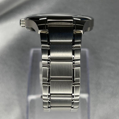 Casio Edifice EF-100 Watch with Silver Band and Brown Dial