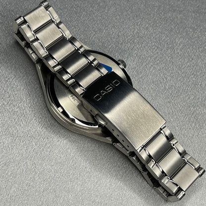 Casio Edifice EF-100 Watch with Silver Band and Brown Dial
