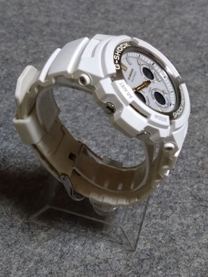 Casio G-Shock Tough Solar AWG-M100SGA-7AJF Watch White & Gold — Japan Import