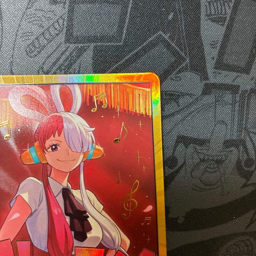 One Piece Hero’s Edition EB-03 Uta Gild Don single collectible card in protective sleeve