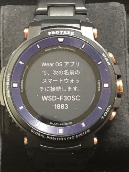 Casio Pro Trek Smart WSD-F30SC-BK Watch Outdoor Smartwatch — Japan Import