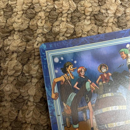 Bandai One Piece Carddass Hyper Battle S57 Luffy Crew Launch card from 2001 Japanese edition