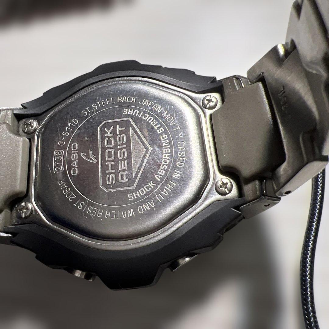 Casio G-Shock G-511D-1AVDR Analog Digital Watch With Metal Band Japan Import