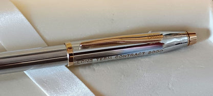 Cross Century II Medalist Ballpoint Pen N3302WG Made in USA Unisex Blue Ink — Japan Import