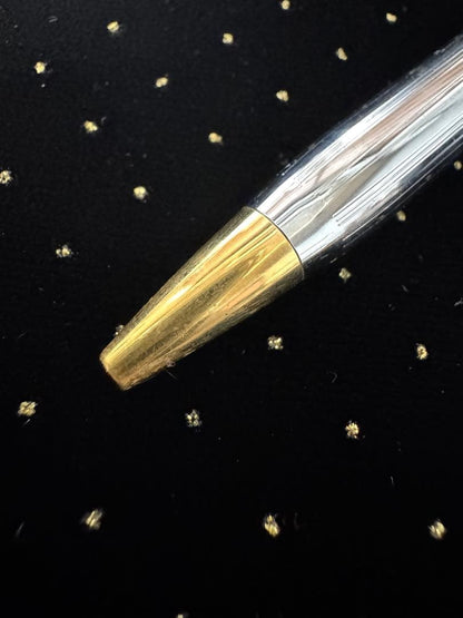 Cross Ireland Gold and Silver Stripe Design Ballpoint Pen