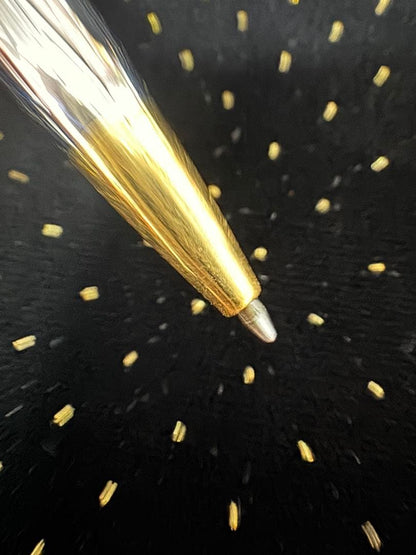 Cross Ireland Gold and Silver Stripe Design Ballpoint Pen