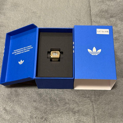Adidas Digital Two Ring Watch Gold Model AOST26036