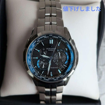 Casio Oceanus 5075 Analog Radio Wave Watch with Solar Power Japan Import