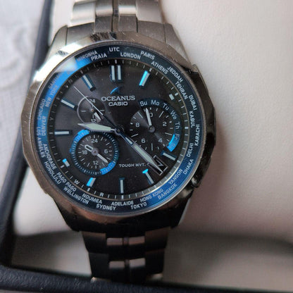 Casio Oceanus 5075 Analog Radio Wave Watch with Solar Power Japan Import