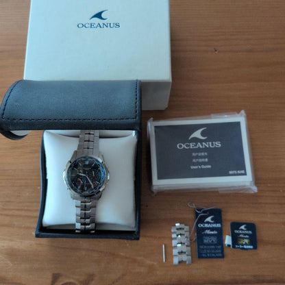 Casio Oceanus 5075 Analog Radio Wave Watch with Solar Power Japan Import
