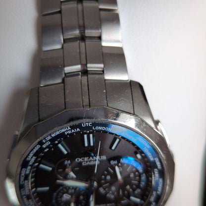 Casio Oceanus 5075 Analog Radio Wave Watch with Solar Power Japan Import