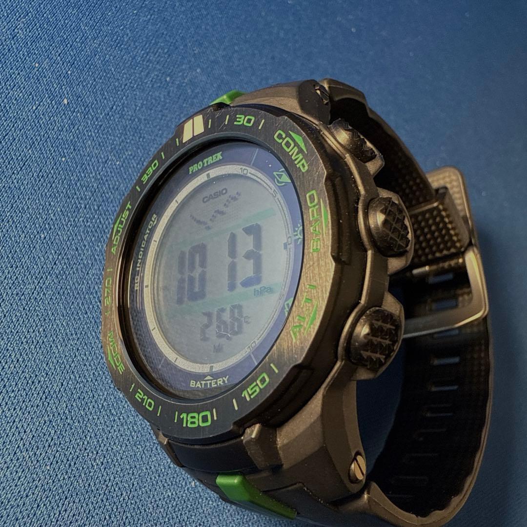 Casio PRO TREK Series PRW-S3100-1JF Triple Sensor Watch with Radio Solar